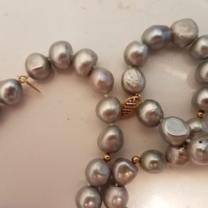 Silver Pearl Necklace